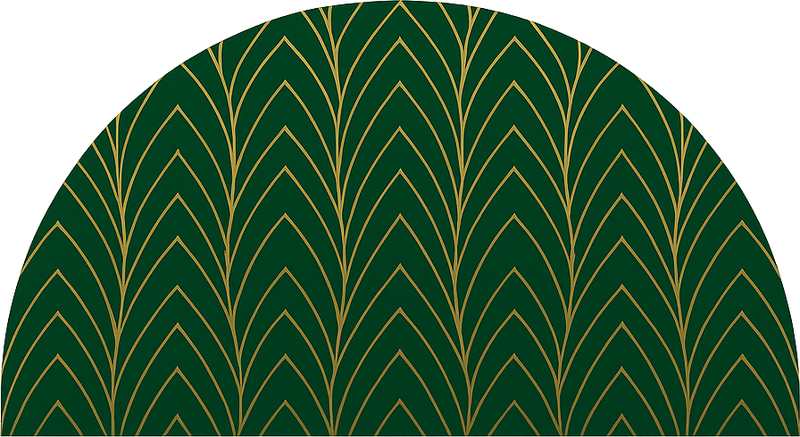 Green and golden leaves bedroom wall sticker - TenStickers