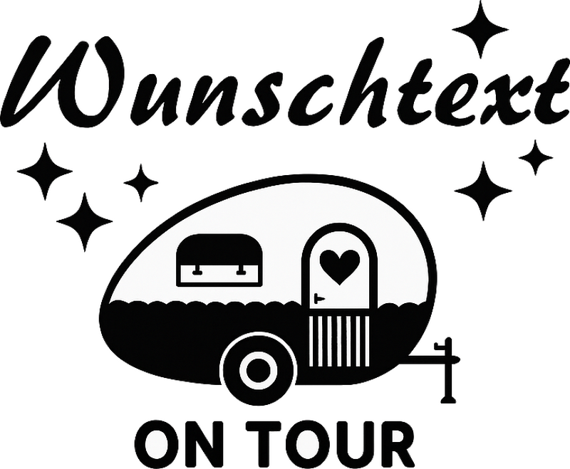 "Custom" on tour  campervan decal - TenStickers