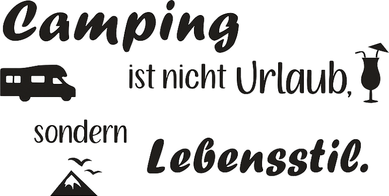 Wohnmobil Aufkleber vielfalt natur campingpaket - TenStickers