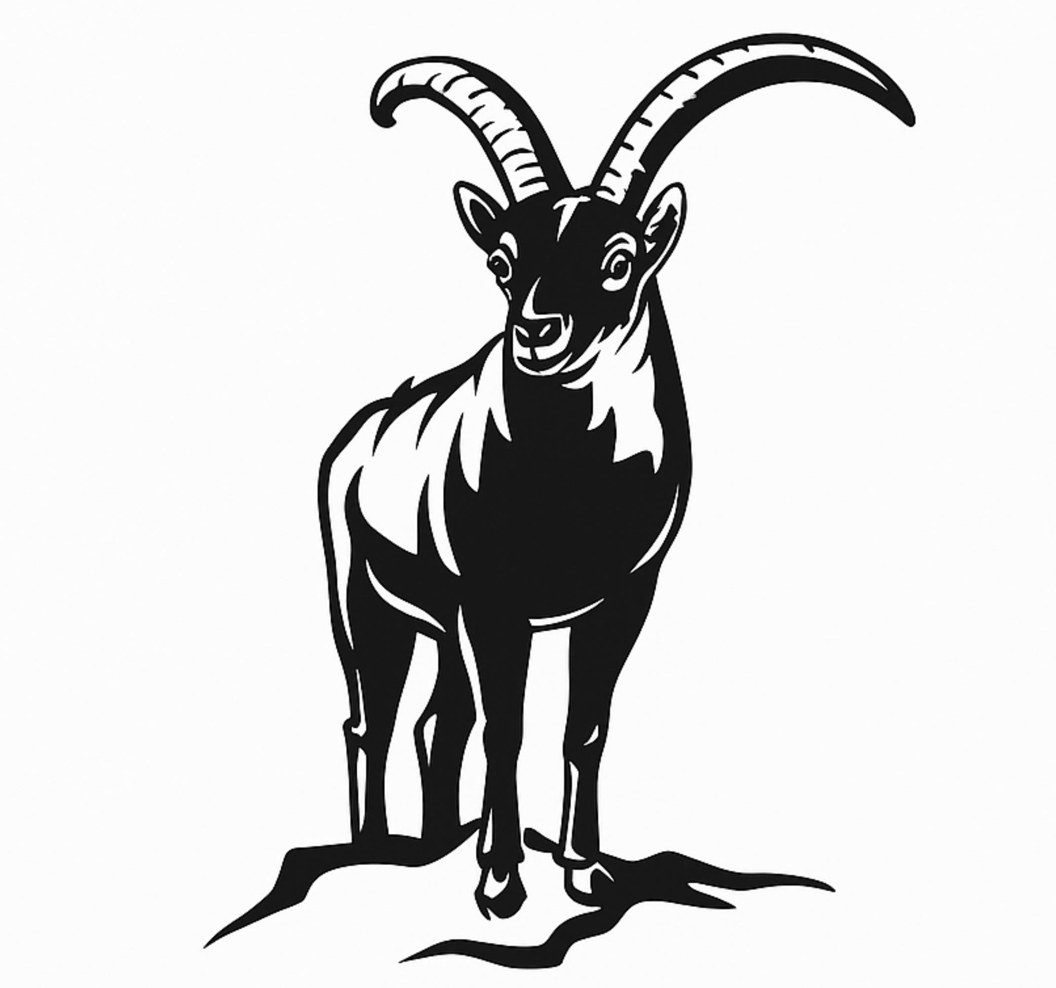 贴纸  墙贴 山羊剪影 - TenStickers