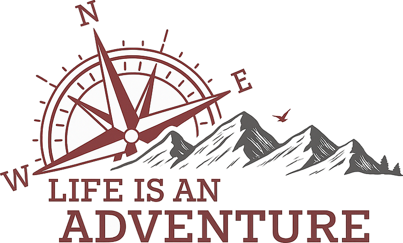 "Life is an Adventure " camper decal - TenStickers