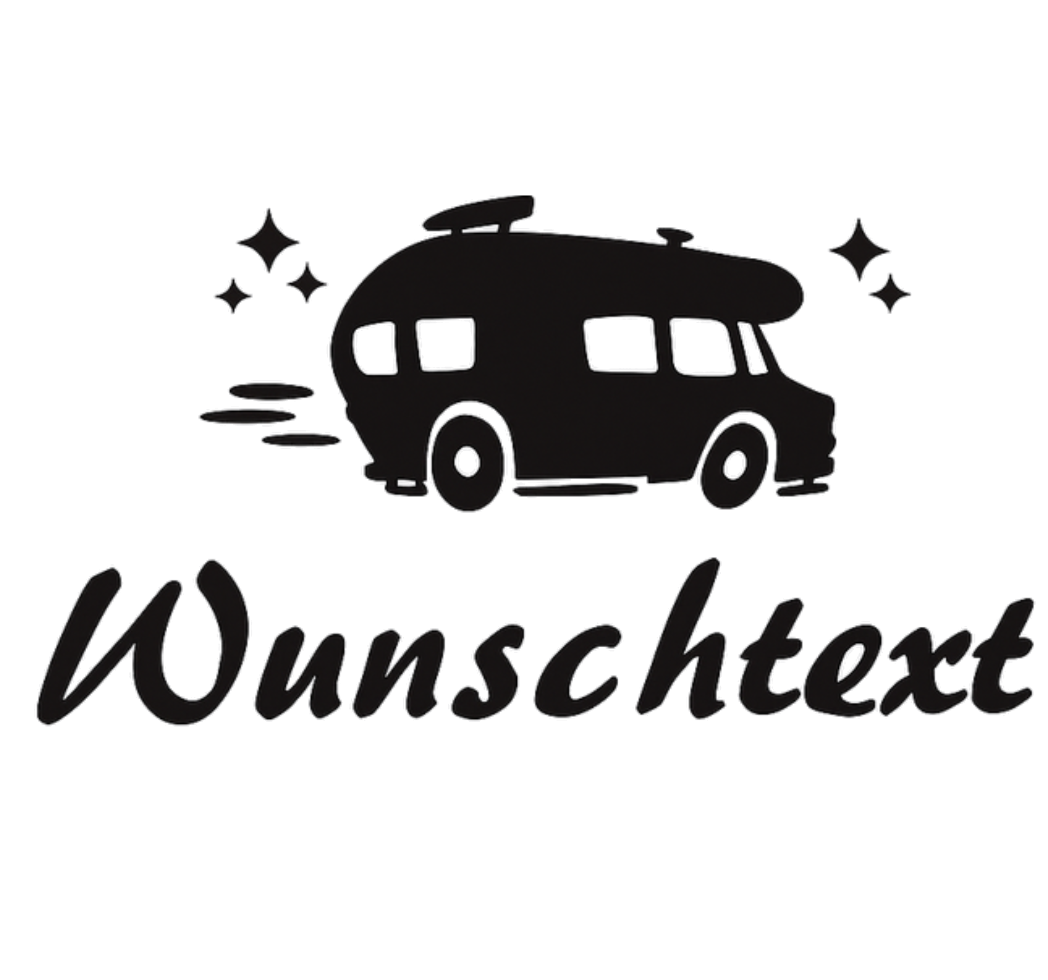 Wohnmobil Aufkleber schneller wohnwagen custom text - TenStickers