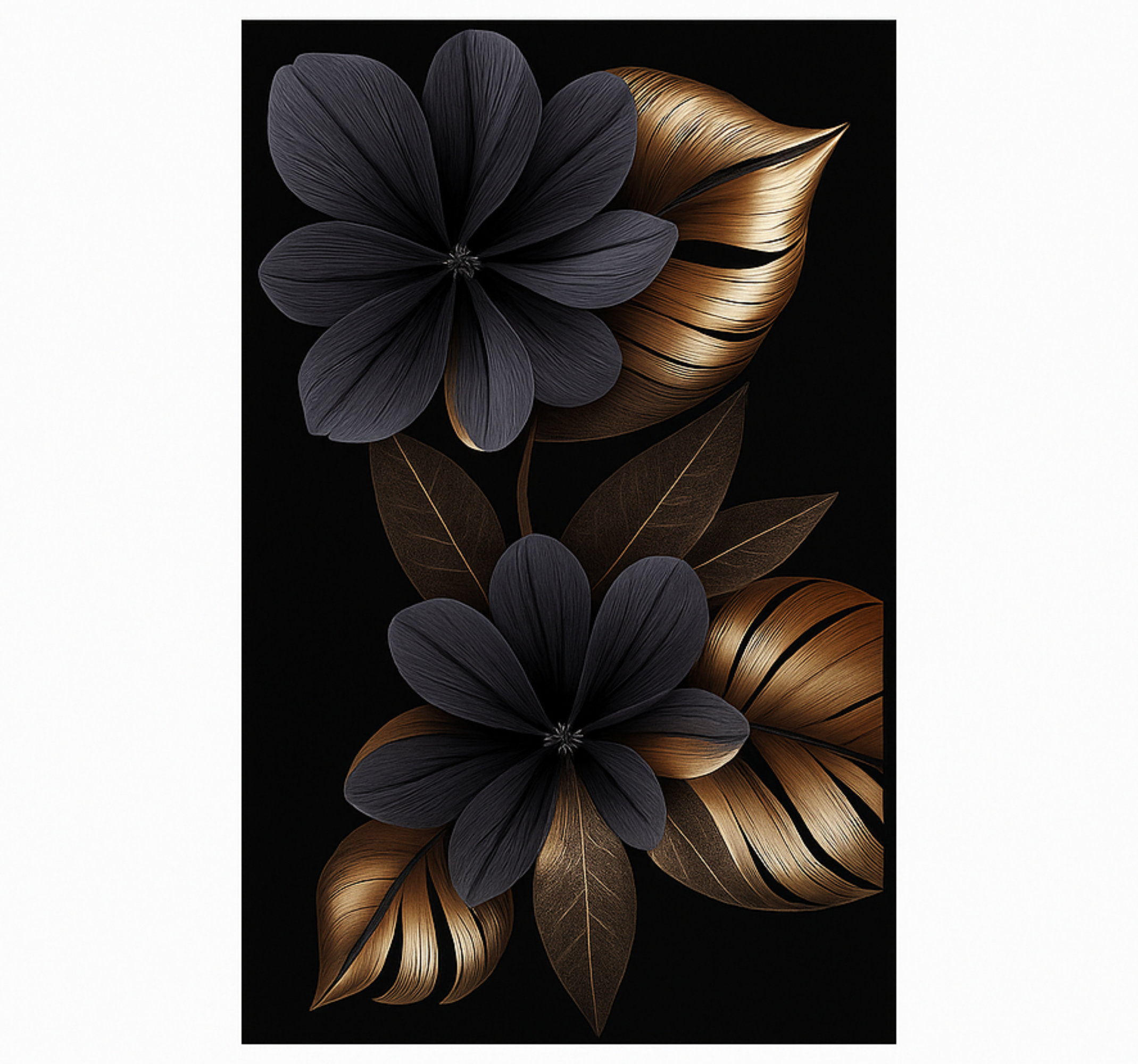 淋浴贴纸 暗黑植物风 - TenStickers