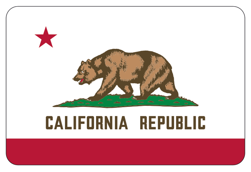 California banner sticker wall sticker - TenStickers