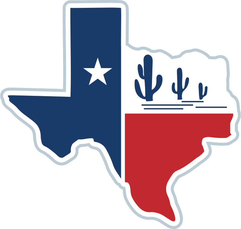Texas Flag Outline Sticker wall sticker - TenStickers