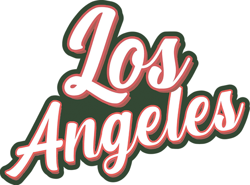 Los Angeles Text Decal wall sticker - TenStickers