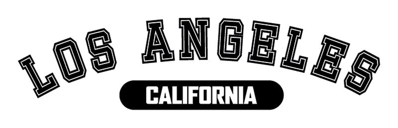 Los Angeles California Text Decal wall sticker - TenStickers