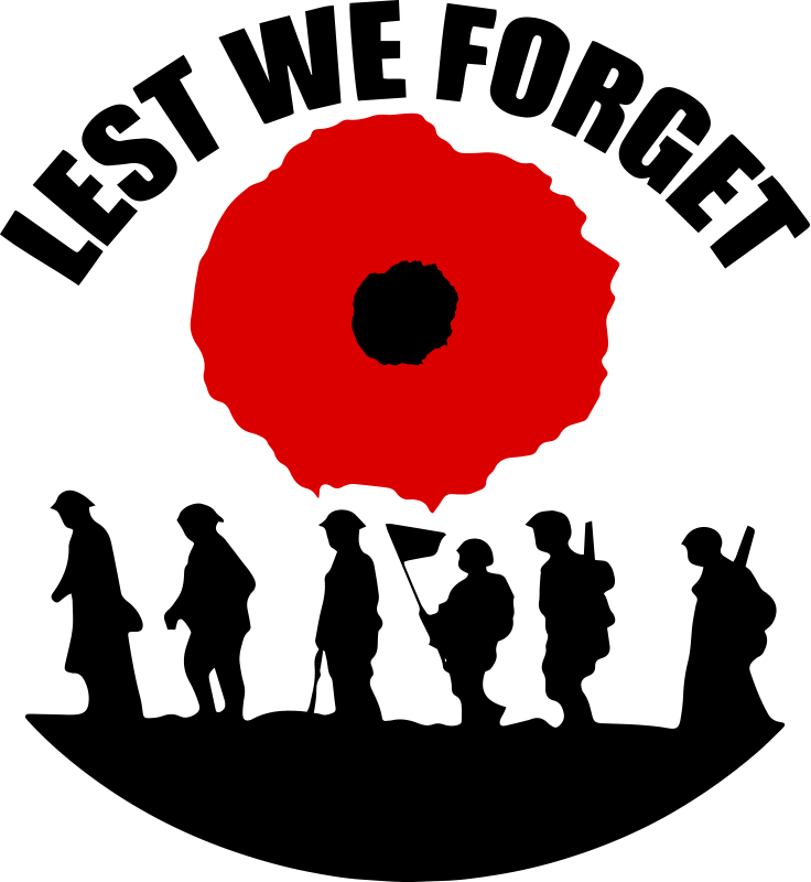 Lest we forget poppy wall sticker - TenStickers