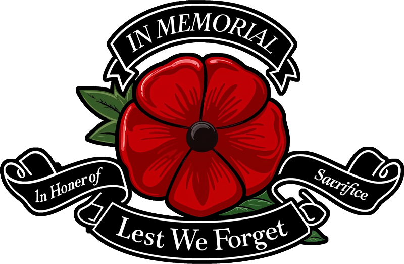Lest we forget memorial wall sticker - TenStickers