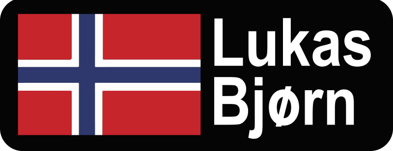 Norsk flagg og navn sykkel klistremerke - Tenstickers