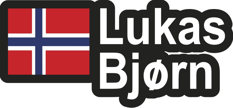 Norsk flagg og navn sykkel klistremerke - Tenstickers