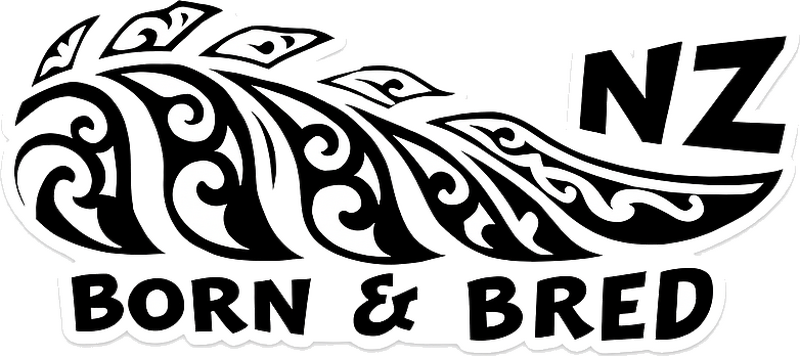 Maori Born & Bred campervan decal - TenStickers