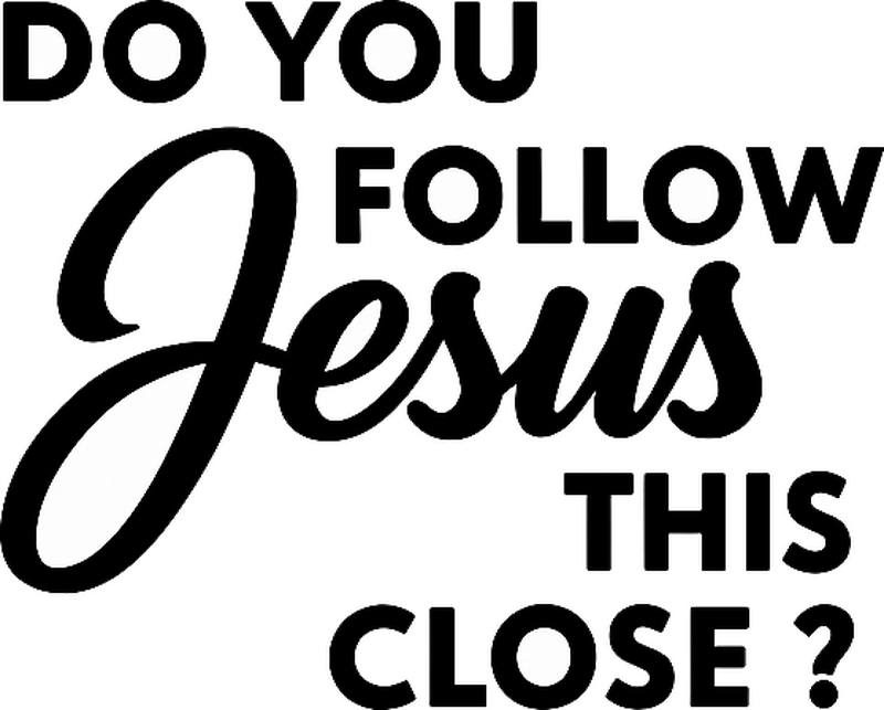 Do you follow Jesus text car sticker - TenStickers