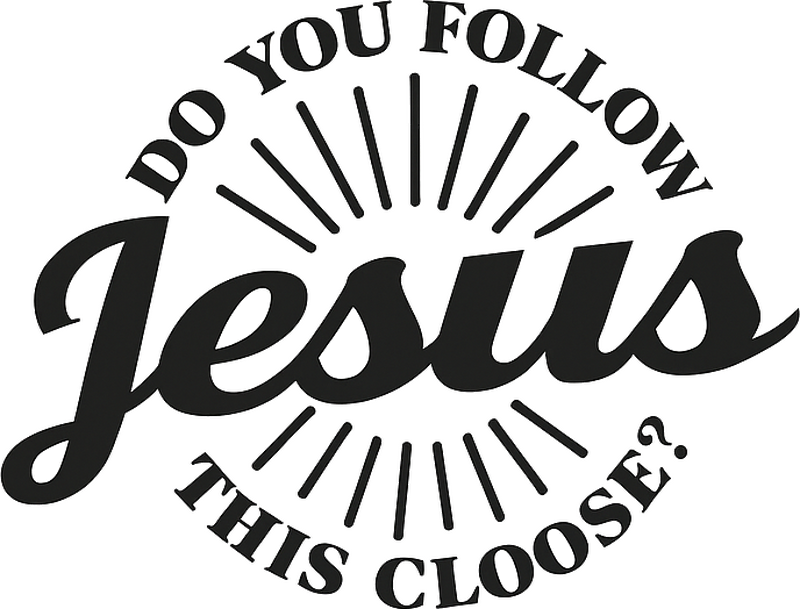 Jesus text humor car sticker - TenStickers