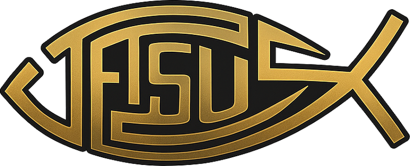 Kompakt jesusfisk bil klistermärke - Tenstickers