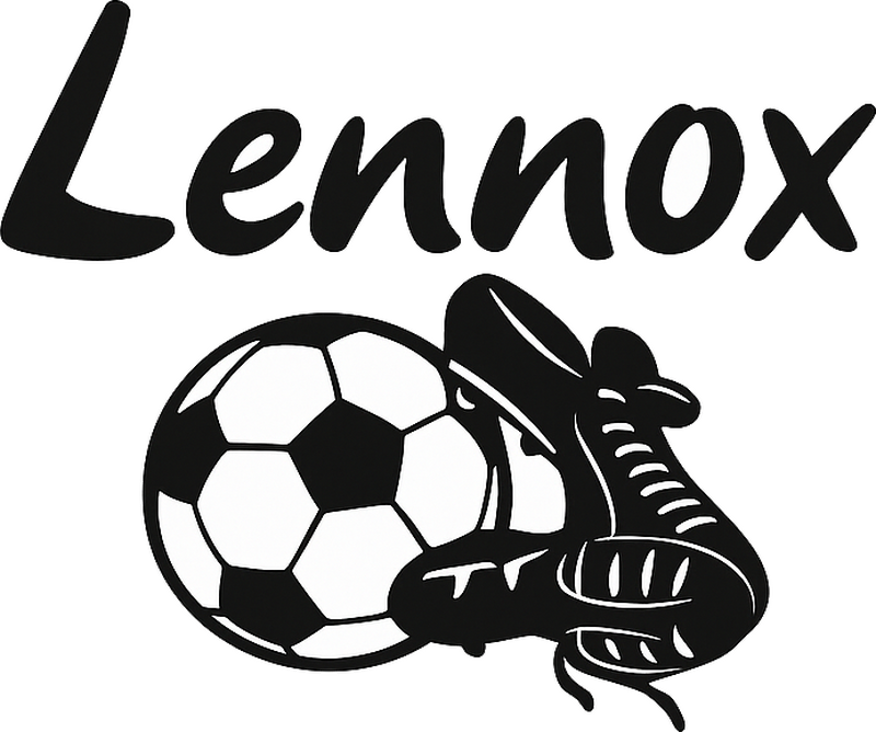 Vinilo puerta pegatina personalizada con el nombre del equipo - TenVinilo