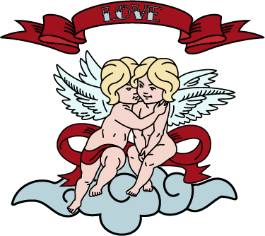 Vinilos amor angeles - TenVinilo