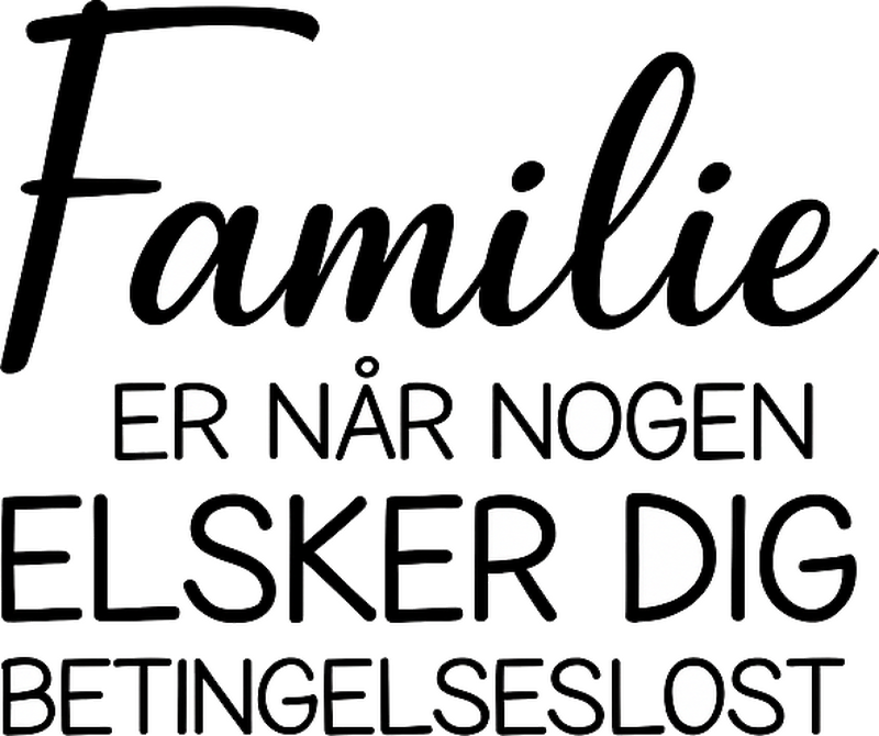 Wandtattoo Wohnzimmer text über familie - TenStickers