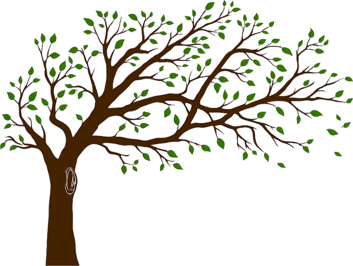 Colourful tree of truth wall decal for living room - TenStickers