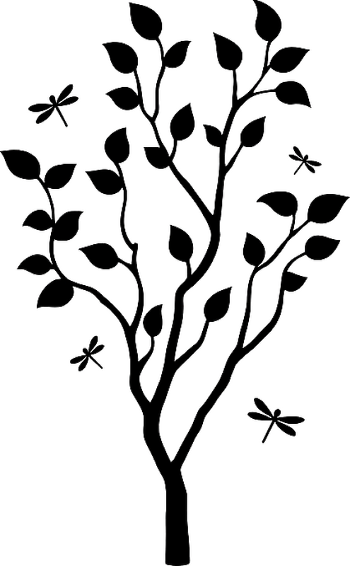 Lite tredesign stue veggklistremerke - Tenstickers