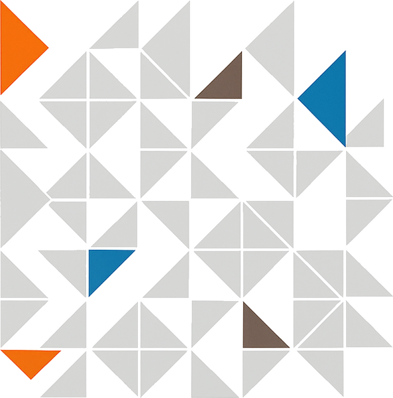 Colorful triangles glassware sticker - TenStickers