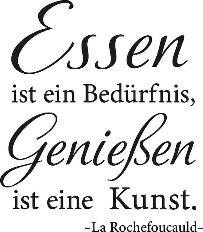 Wandtattoo Chefkoch genießen ist kunst - TenStickers