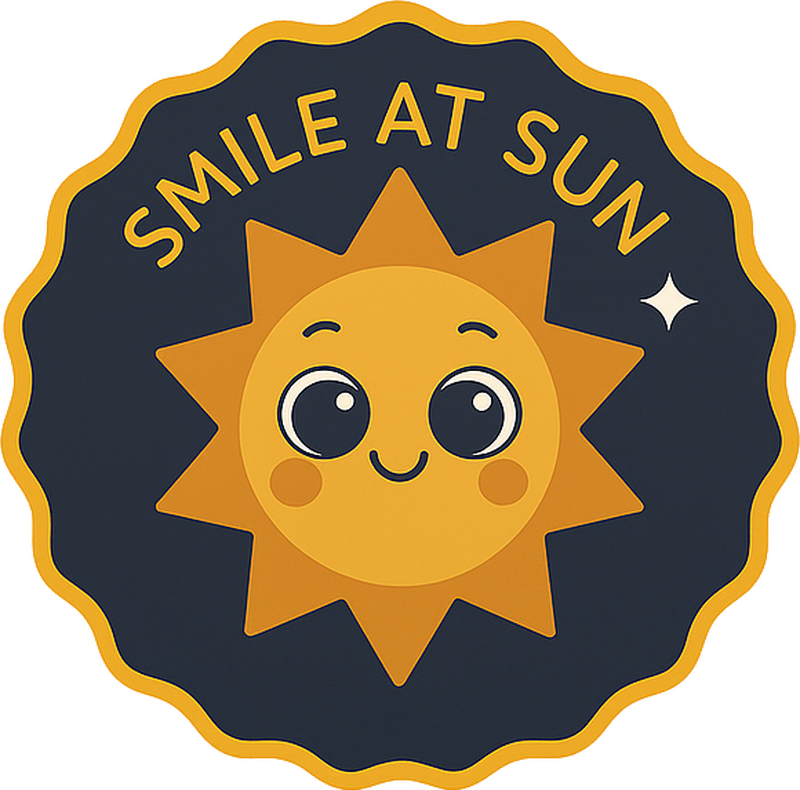 Adesivo per auto sorridi al sole - TenStickers