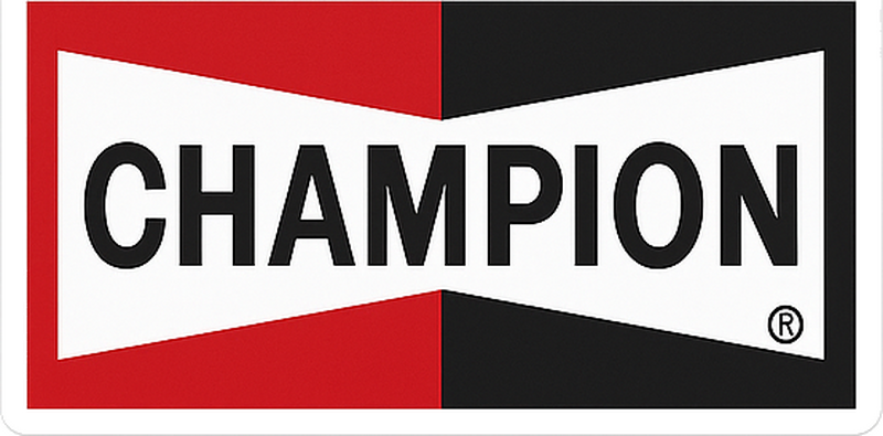 Adesivo per auto campione rosso nero - TenStickers