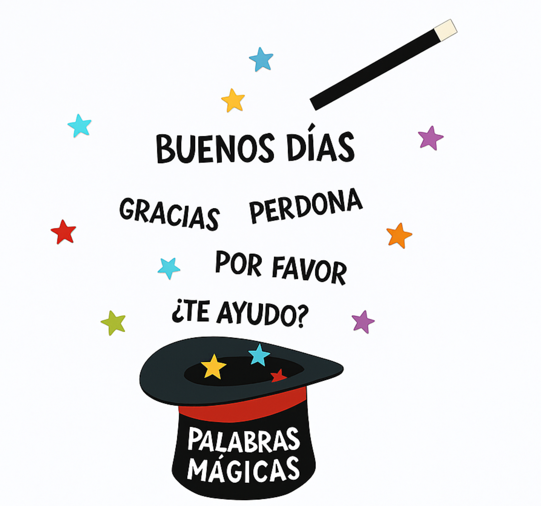 Vinilo educativo buenas maneras - TenVinilo