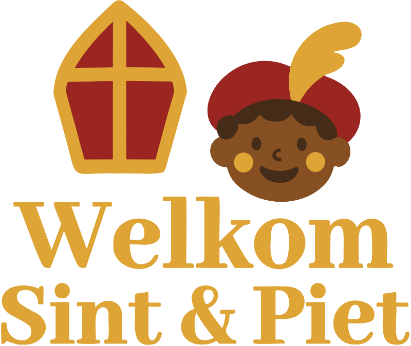 Sticker vitrine welkom sint & piet raamsticker - TenStickers