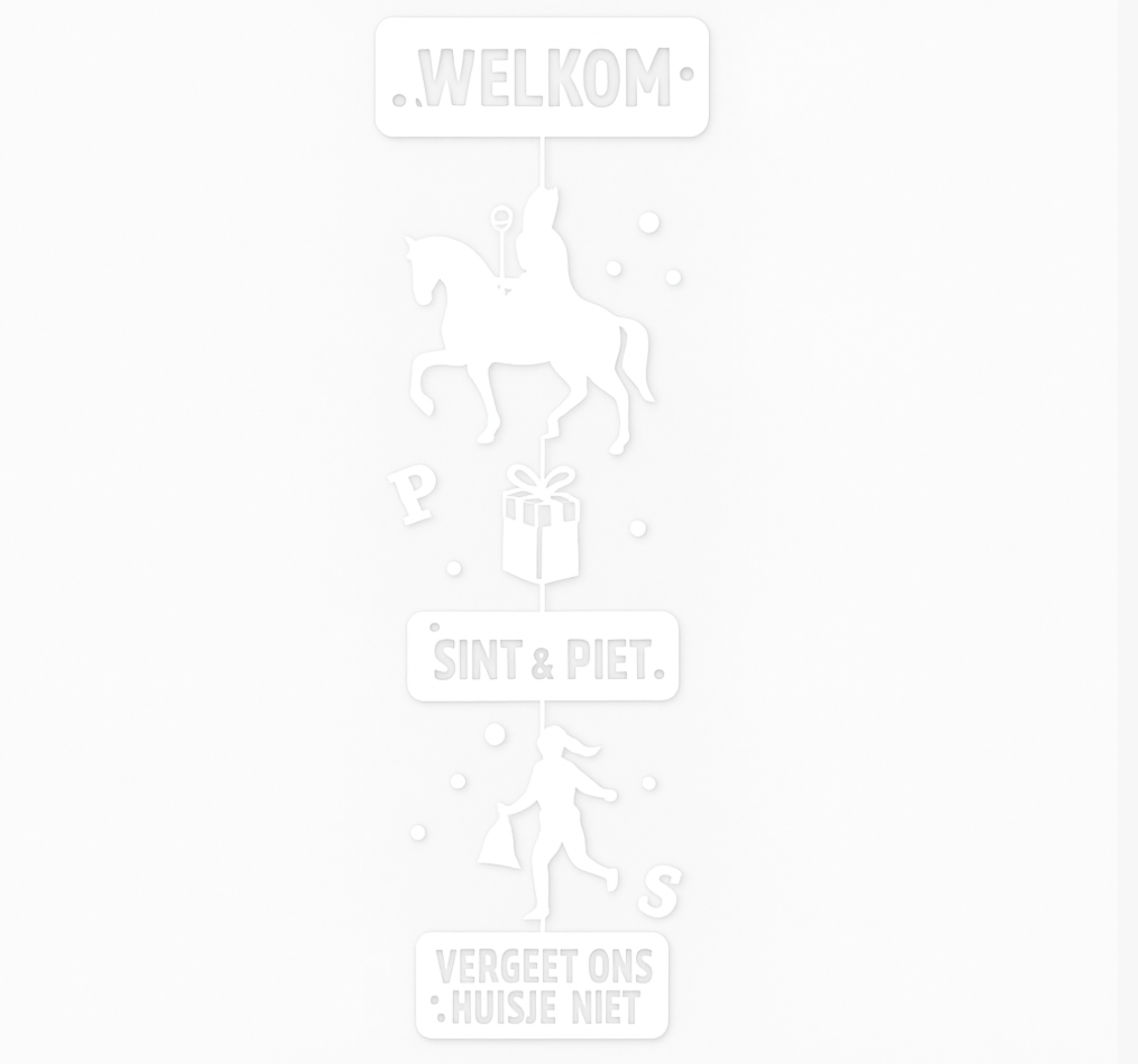 Slinger 'vergeet ons niet¨ raamsticker - TenStickers