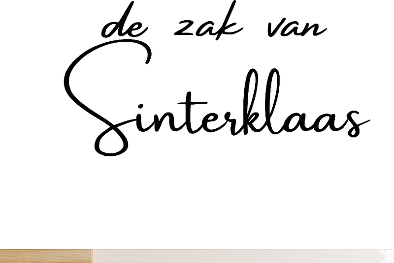 Sticker mural texte¨de zak van sinterklaas¨ - TenStickers