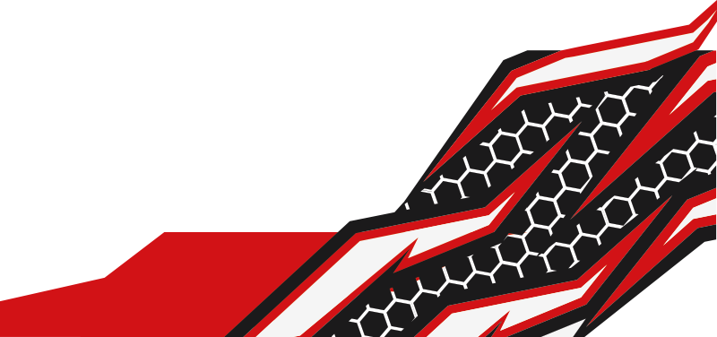 Personalised racing design motorcycle sticker - TenStickers