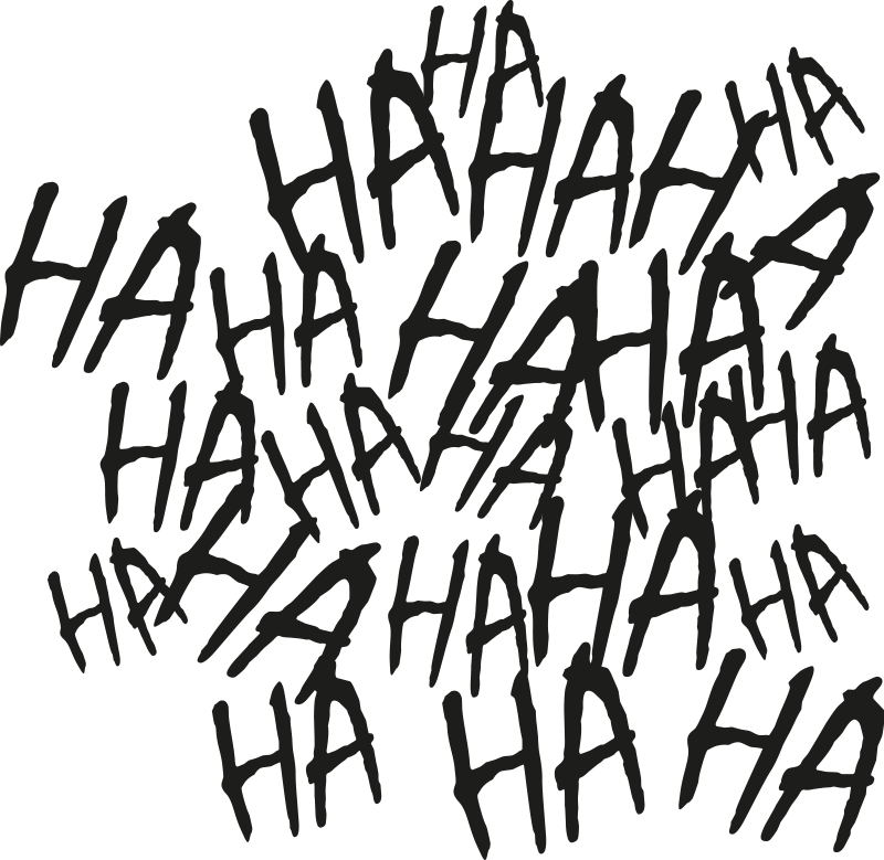 Grin monofarvet design motorcykelklistermærke - TenStickers