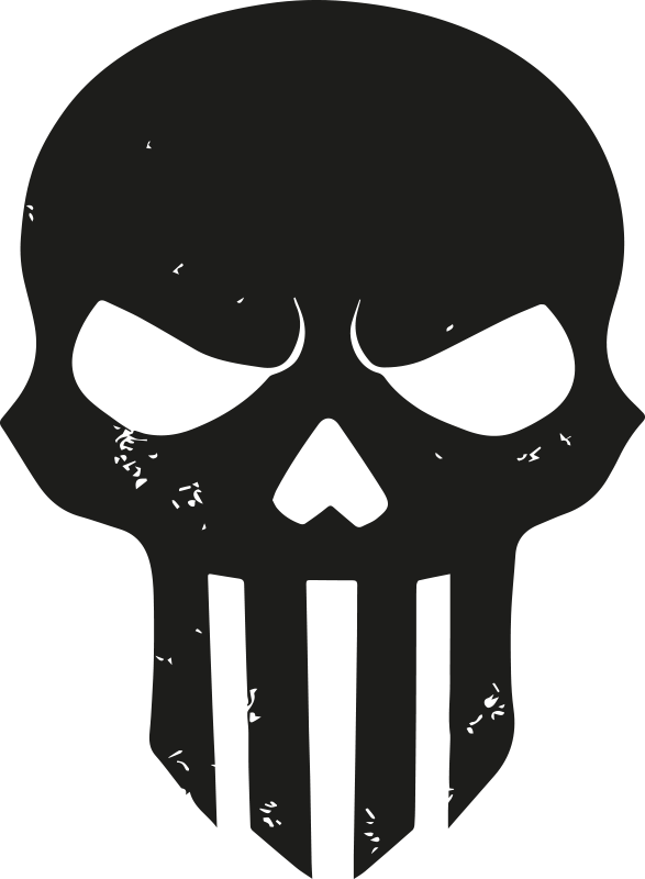 Adesivo moto disegno del casco del teschio - TenStickers