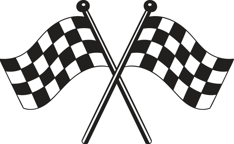 动物贴画 赛车旗帜设计 - TenStickers