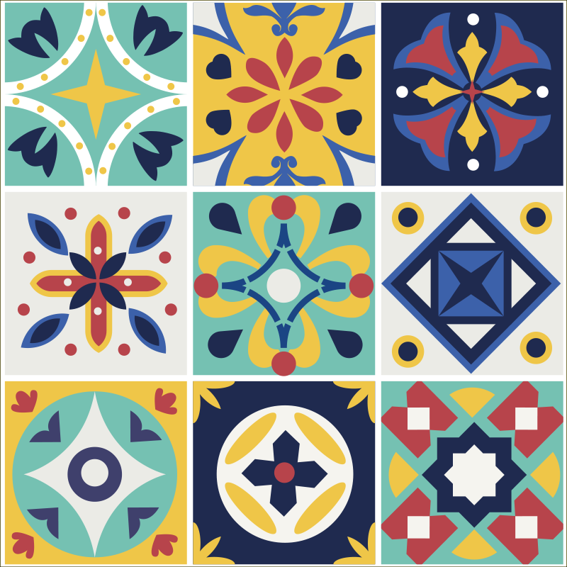 Flisemønstret design folie til møbler - TenStickers