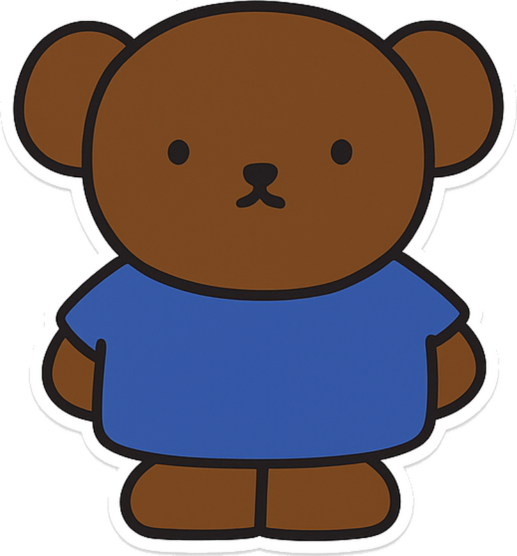 Nijntje en snuffie muursticker - TenStickers