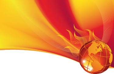 Wandtattoo Welt in Flammen - TenStickers