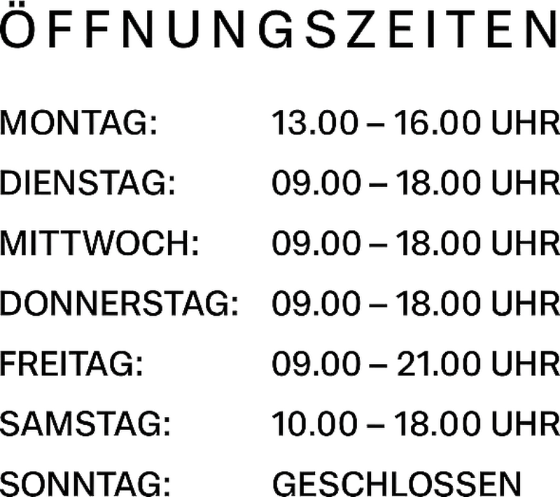 Schaufenster Folie Öffnungszeiten - TenStickers