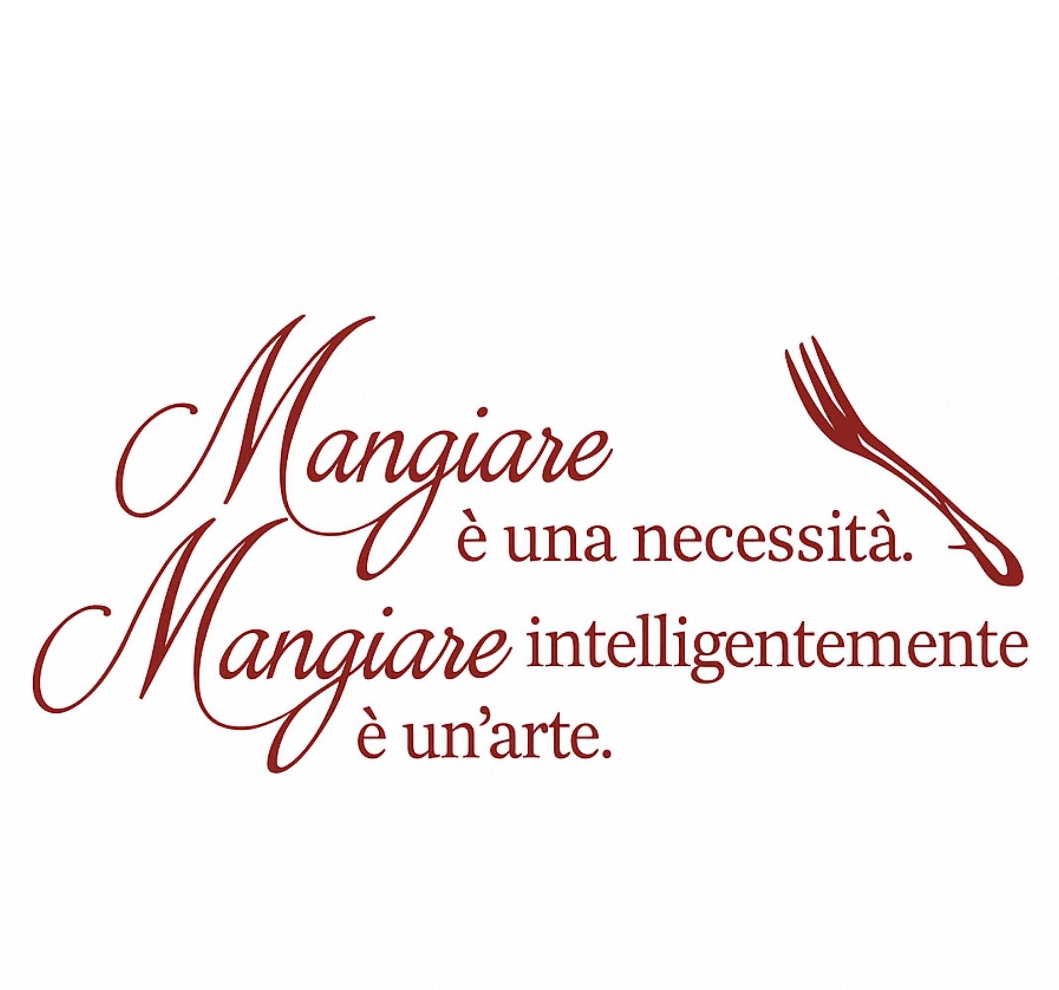 Adesivo chef mangiare in modo intelligente è un'arte - TenStickers