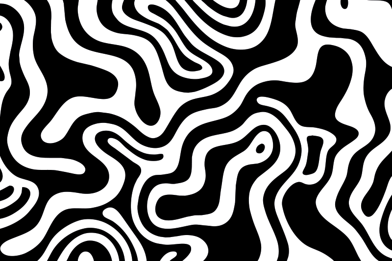 Abstrakt sort mønster på hvid baggrund klistermærke til bærbar - TenStickers