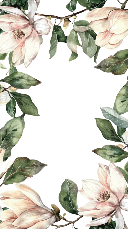 Elegantne botanične rože nalepka za vrata - TenStickers