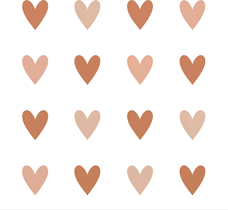 Kleine harten muursticker - TenStickers