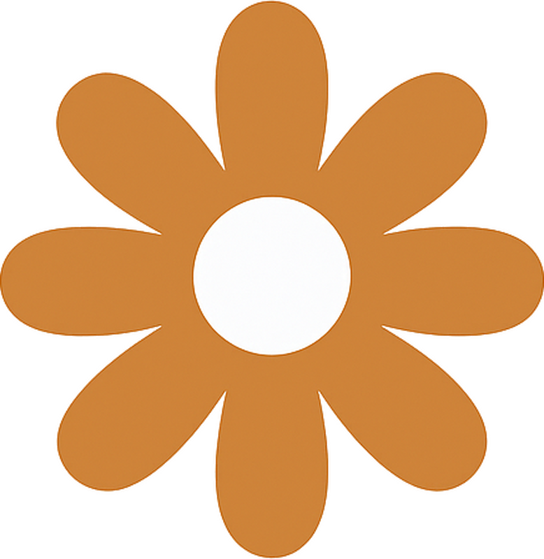 Kleine madeliefjesbloemen muursticker - TenStickers