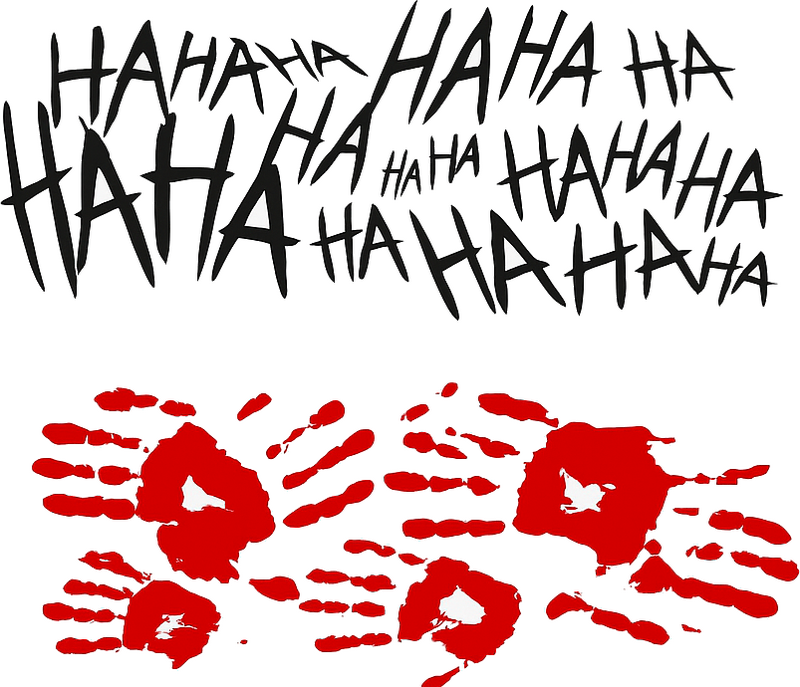 Joker Style Side Graphic car sticker - TenStickers