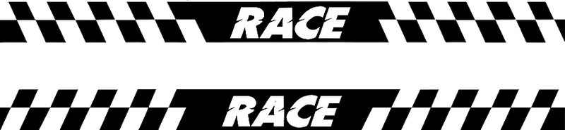 Αυτοκόλλητο αυτοκινήτου καρό πλευρική ρίγα αγώνα - TenStickers