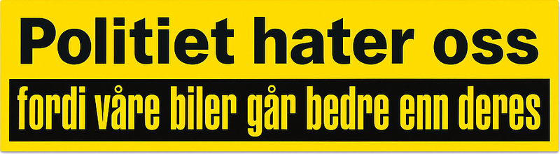 Klistremerke til bil norwegian tuner - Tenstickers