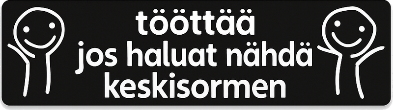 Hauska suomalainen sanonta autotarra - Tenstickers