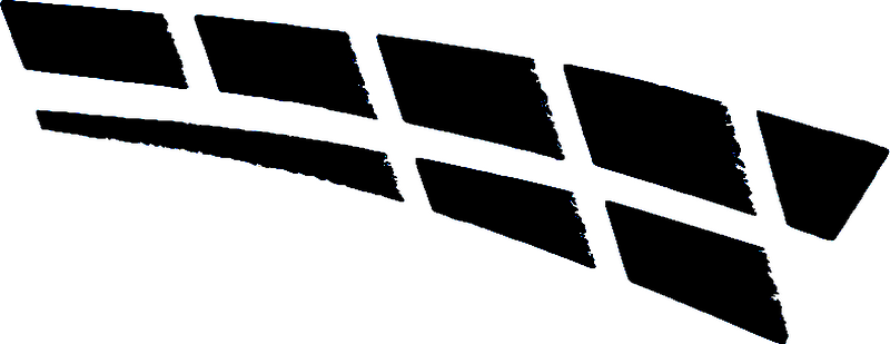 Pegatina coche rayas abstractas monocromáticas - TenVinilo